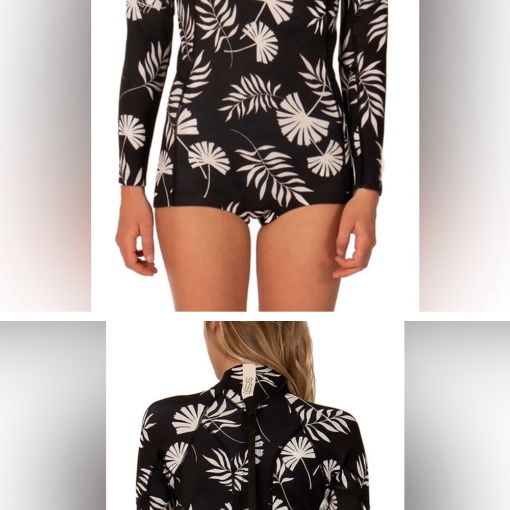 Sisstrevolution 2/2 mm 7 Seas Long Sleeve Spring Suit Floral Wetsuit Size 14